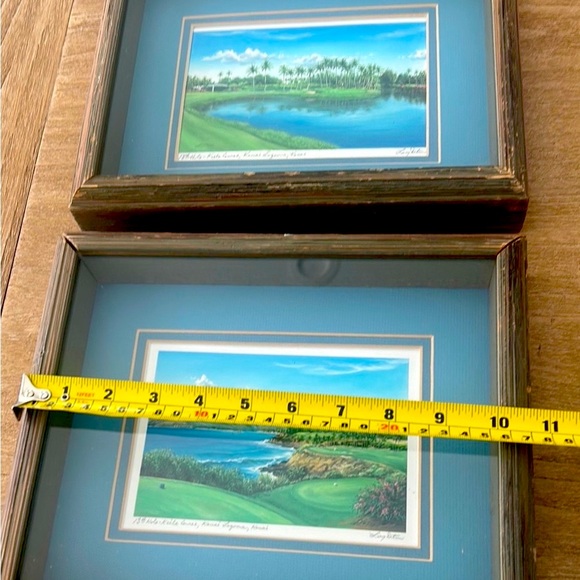 RARE- Larry Dotson Signed Original Framed Art- 2 pc Set - Picture 10 of 13